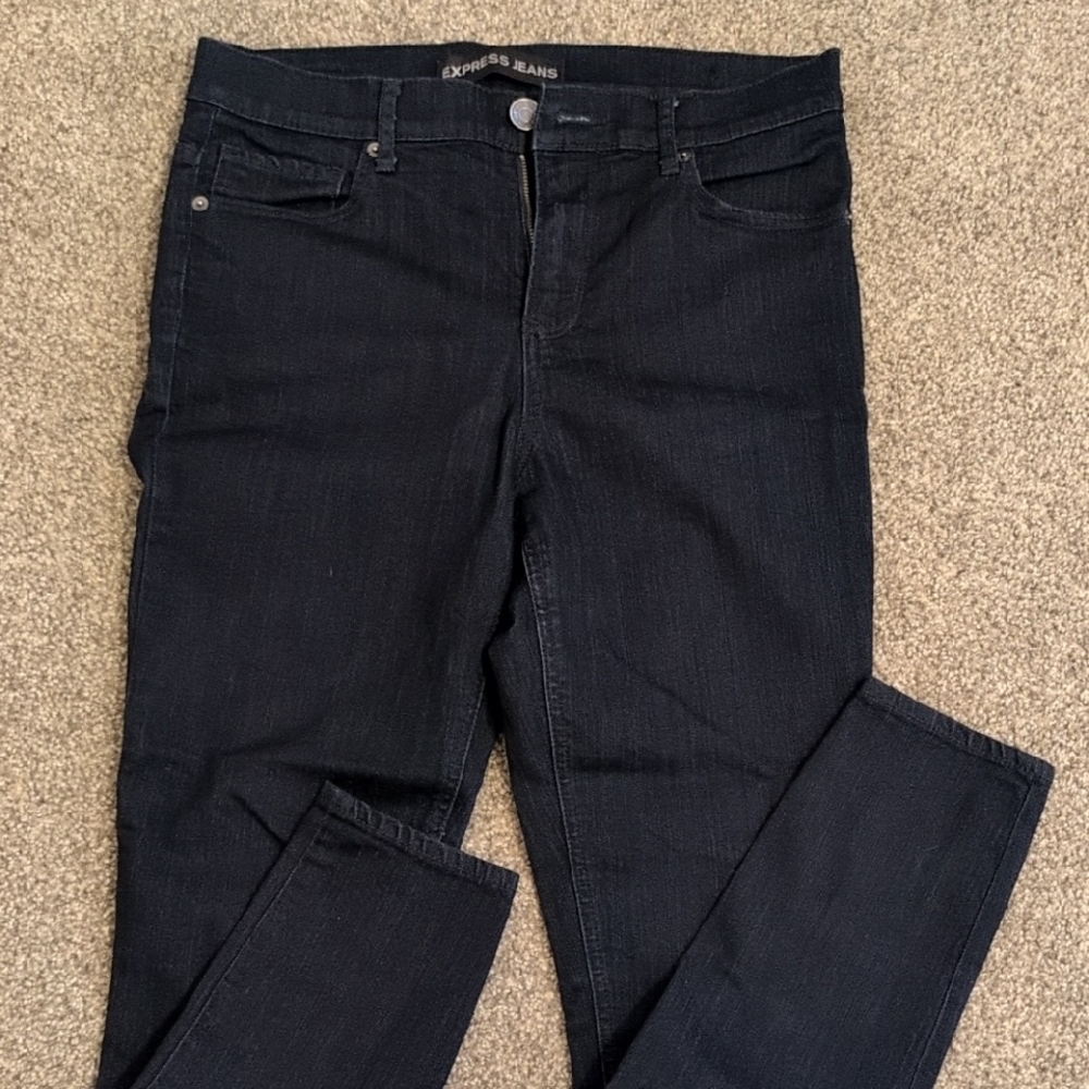 Express Women's High Rise Denim Skinny Jeans